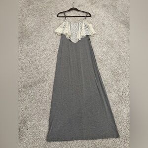 Rebellious One Gray Maxi Dress SZ M